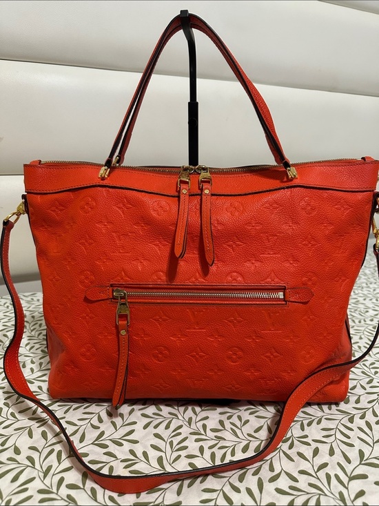 Louis Vuitton Handbags - Louis Vuitton Bastille Orange Empreinte Leather